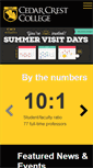 Mobile Screenshot of cedarcrest.edu